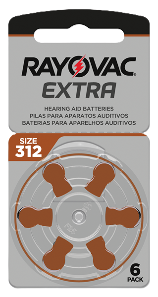 Pilha auditiva Rayovac Extra tamanho 312